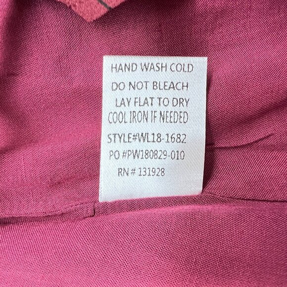 Wishlist Apparel Floral Wrap Dress Adjustable Straps Ruffled Hem Size Small - Picture 9 of 11